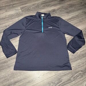 Wendy's Barco Uniforms Pullover Quarter Zip Long Sleeve Shirt Medium 449